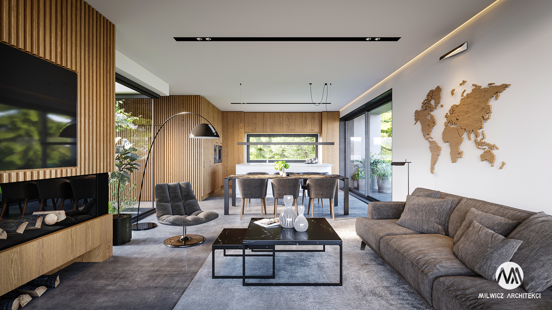 projekt d131, projekt wnętrz, nowoczesna architektura